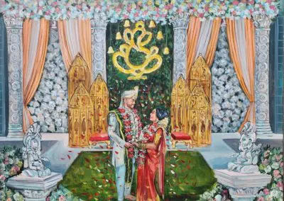Live Wedding portrait by Olga Pankova