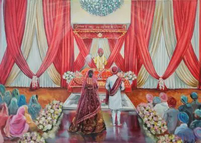 Live Wedding portrait by Olga Pankova