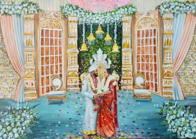 Live Wedding portrait by Olga Pankova