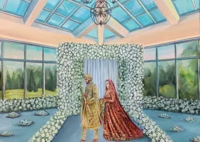 Live Wedding portrait by Olga Pankova