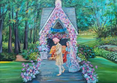 Live Wedding portrait by Olga Pankova
