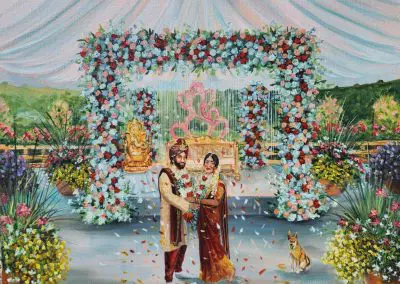 Live Wedding portrait by Olga Pankova