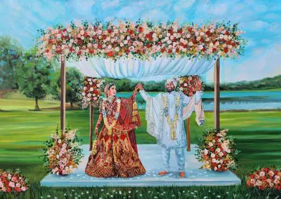 Live Wedding portrait by Olga Pankova