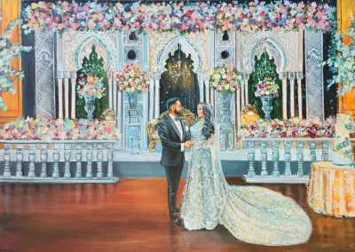 Live Wedding portrait by Olga Pankova