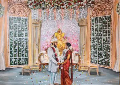Live Wedding portrait by Olga Pankova