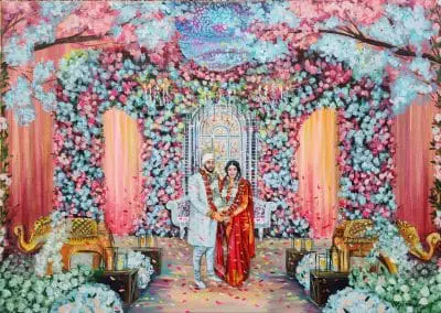 Live Wedding portrait by Olga Pankova