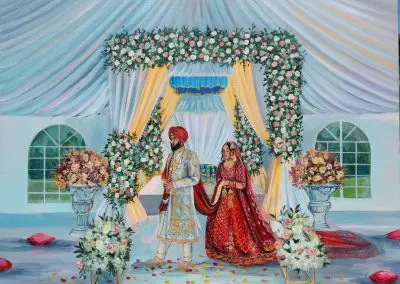 Live Wedding portrait by Olga Pankova