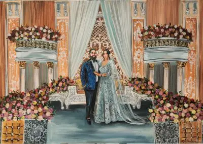 Live Wedding portrait by Olga Pankova