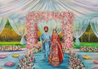 Live Wedding portrait by Olga Pankova
