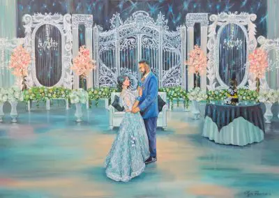 Live Wedding portrait by Olga Pankova