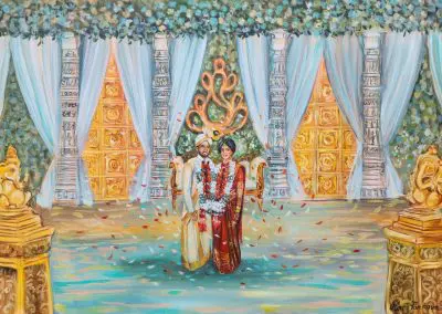 Live Wedding portrait by Olga Pankova