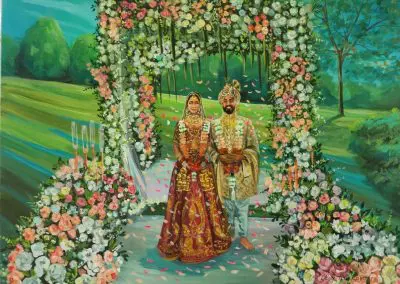 Live Wedding portrait by Olga Pankova
