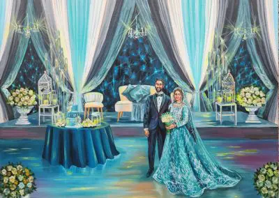 Live Wedding portrait by Olga Pankova