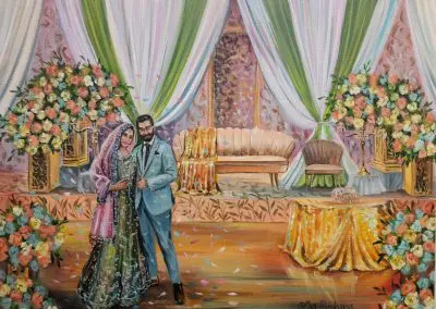 Live Wedding portrait by Olga Pankova