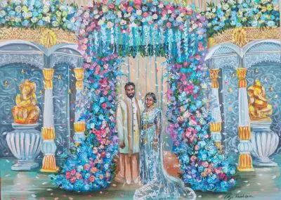 Live Wedding portrait by Olga Pankova