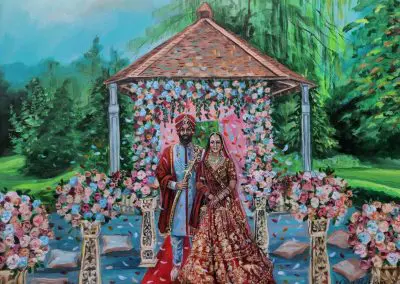 Live Wedding portrait by Olga Pankova