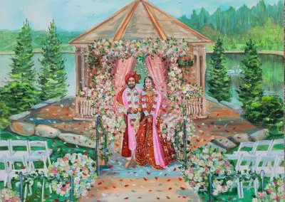 Live Wedding portrait by Olga Pankova
