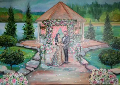 Live Wedding portrait by Olga Pankova