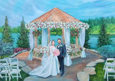 Live Wedding portrait by Olga Pankova