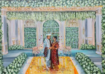 Live Wedding portrait by Olga Pankova