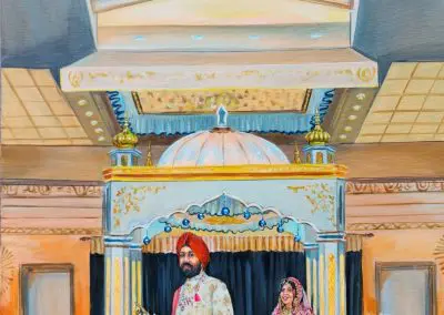 Live Wedding portrait by Olga Pankova