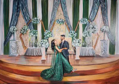 Live Wedding portrait by Olga Pankova
