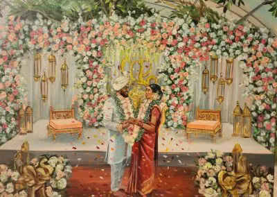 Live Wedding portrait by Olga Pankova