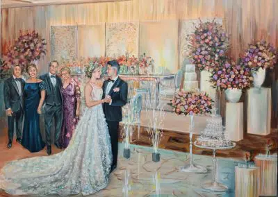 A lovely wedding couple